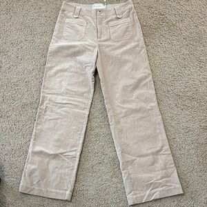 NWT Golden Brown The Label Velvet Pants